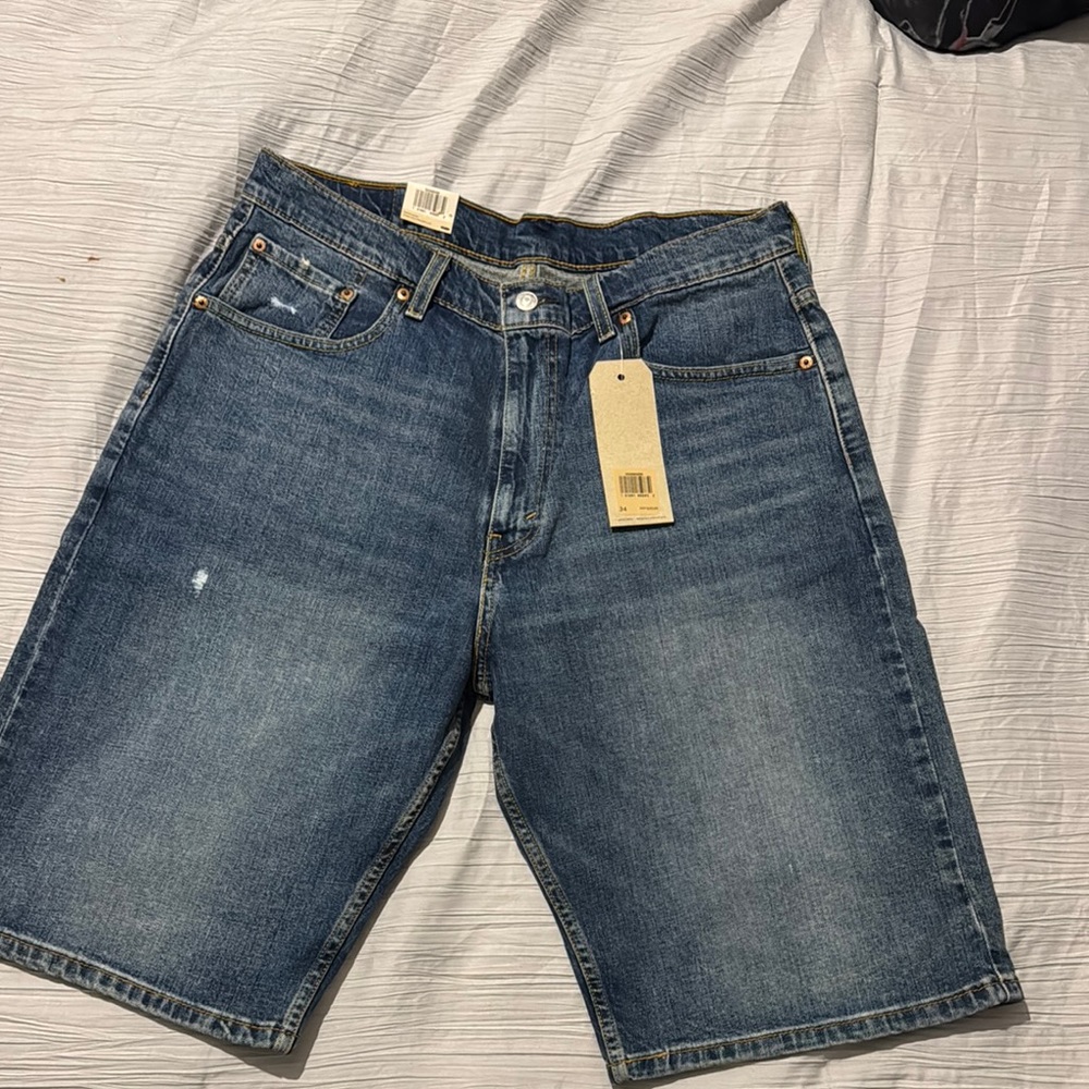 Men's Blue Denim Shorts